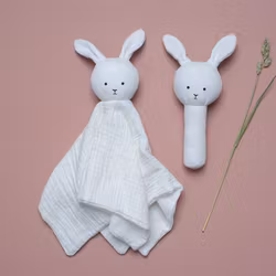 Snuttefilt kanin med namn