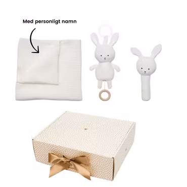 Lyxig Presentask - Utvalda gåvor (filt med namn)