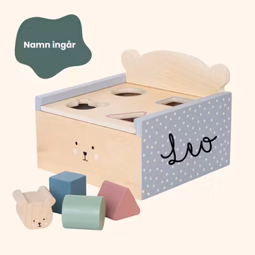 Sorteringslåda - Leklåda med namn