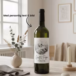 Designa egen Flasketikett - Runt Foto