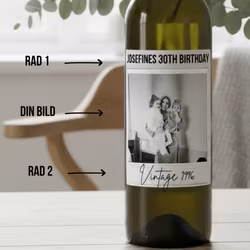Designa egen Flasketikett - Vintage