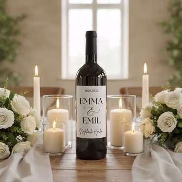 Designa egen Flasketikett - Bröllop