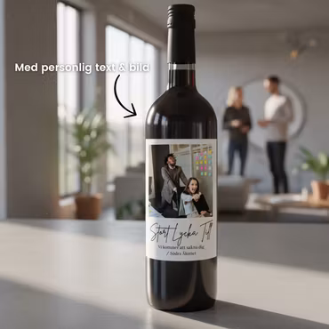 Designa egen Flasketikett - Fyrkantig Bild