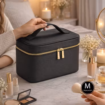 Sminkväska i läderlook