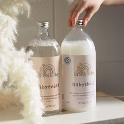 Flytande tvättmedel + sköljmedel (Svensktillverkat)