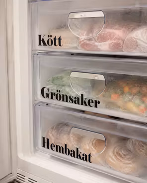 Etiketter till Frysen - Egna ord