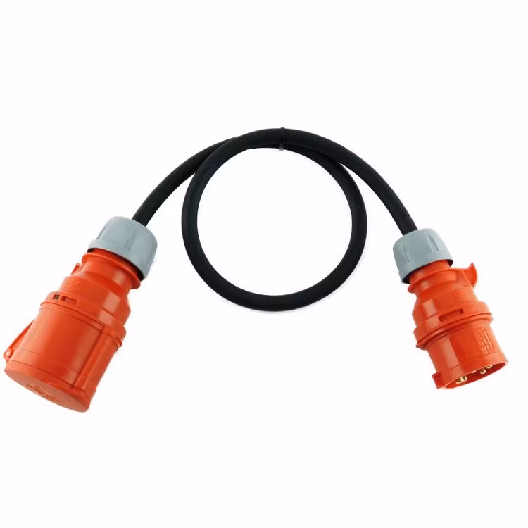 Adapter CEE 32A till CEE 16A röd