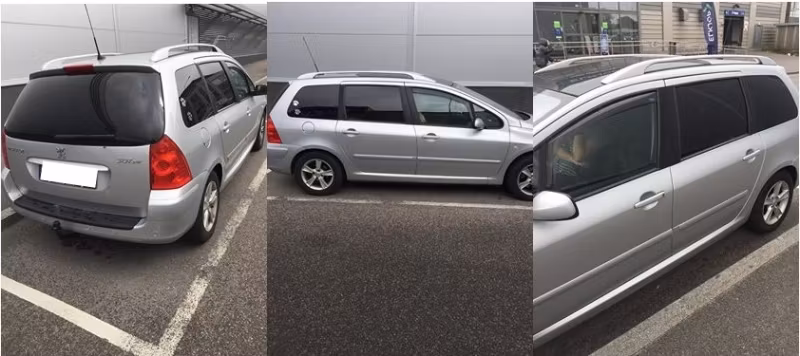 Peugot 307 SW med solfilm