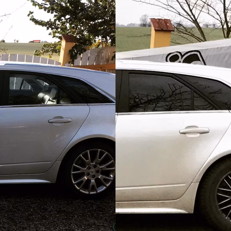 Cadillac CTS med tonade rutor