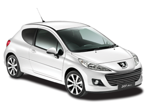 Solfilm till Peugeot 207 3-dörrar. Färdigskuren solfilm till alla Peugeot bilar från EVOFILM®.