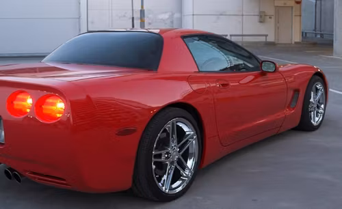 Solfilm till Corvette FRC coupé. Färdigskuren solfilm till alla Corvette bilar