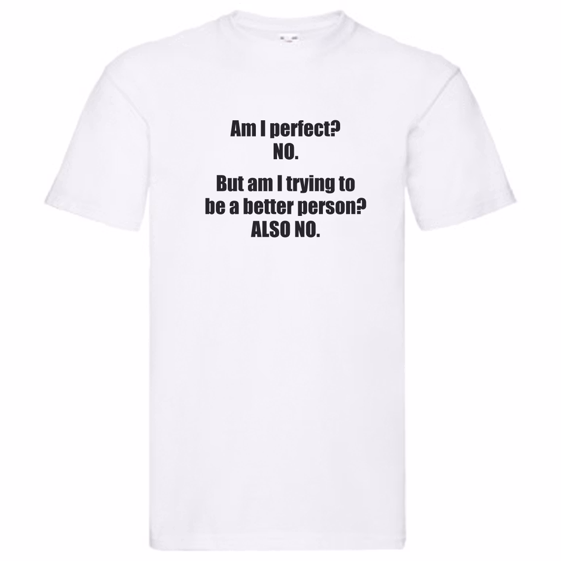 T-Shirt - Am I perfect? NO
