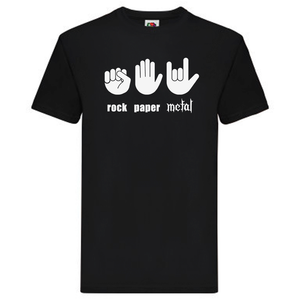 T-Shirt - Rock, paper, metal