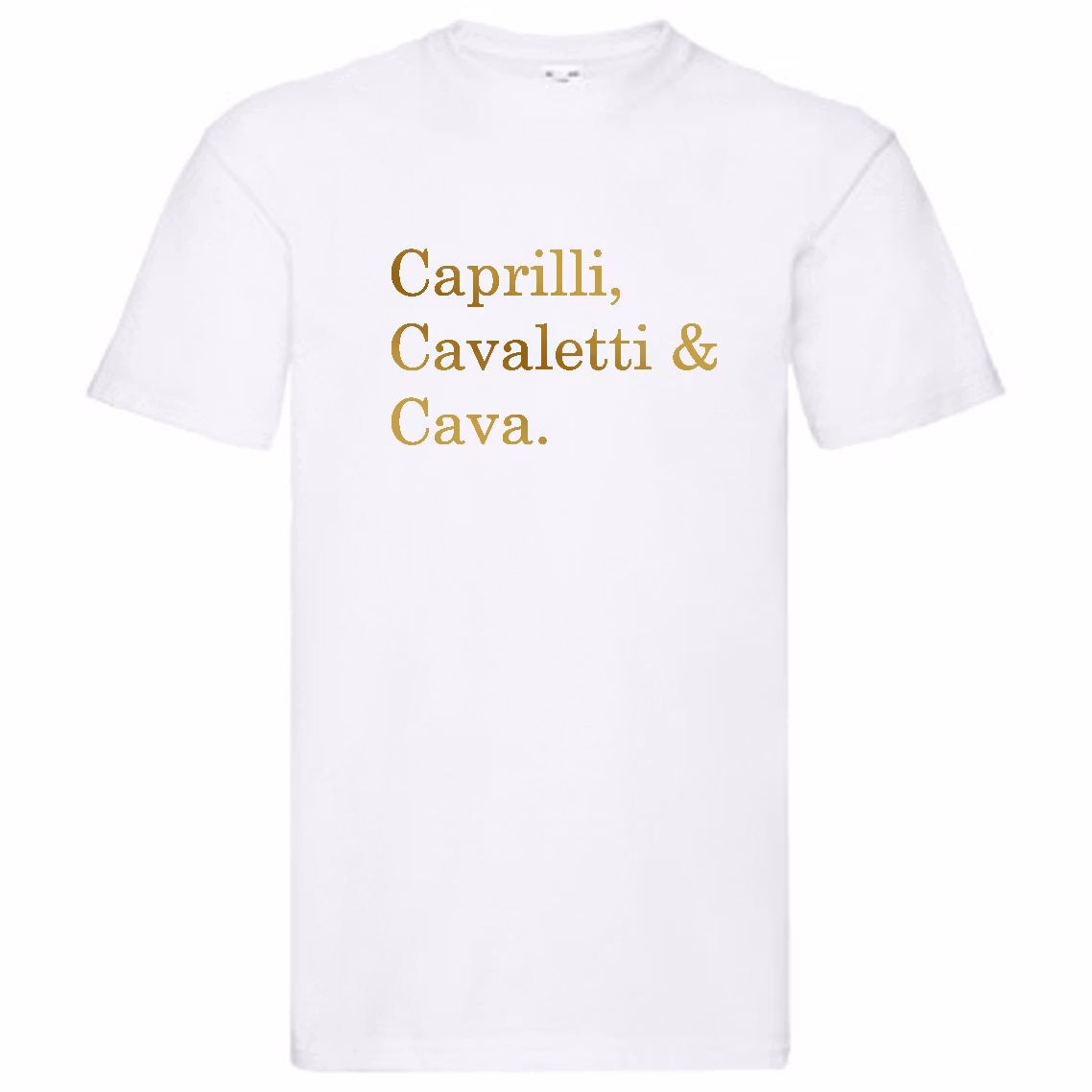 T-Shirt - "Caprilli, Cavaletti & Cava"