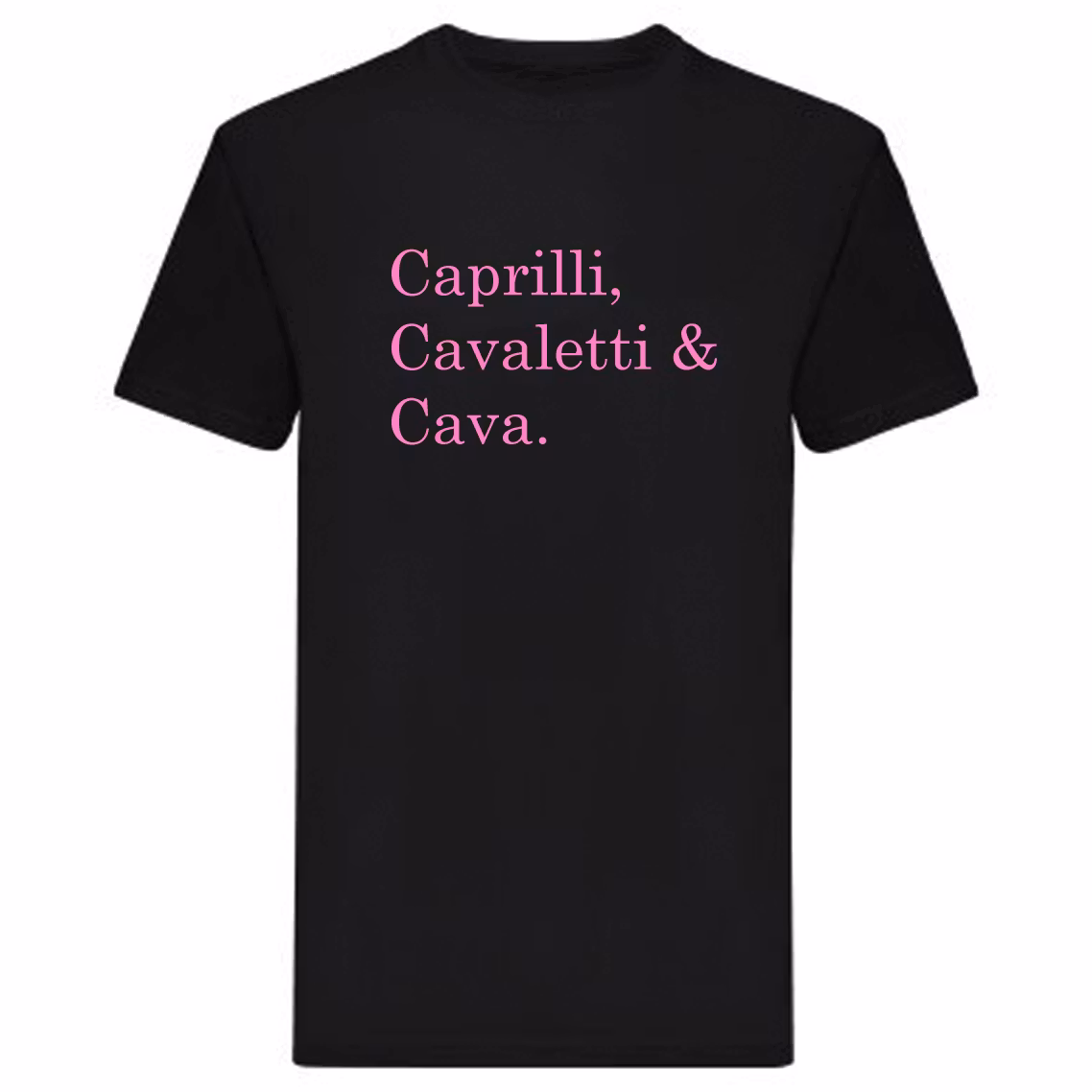 T-Shirt - "Caprilli, Cavaletti & Cava"