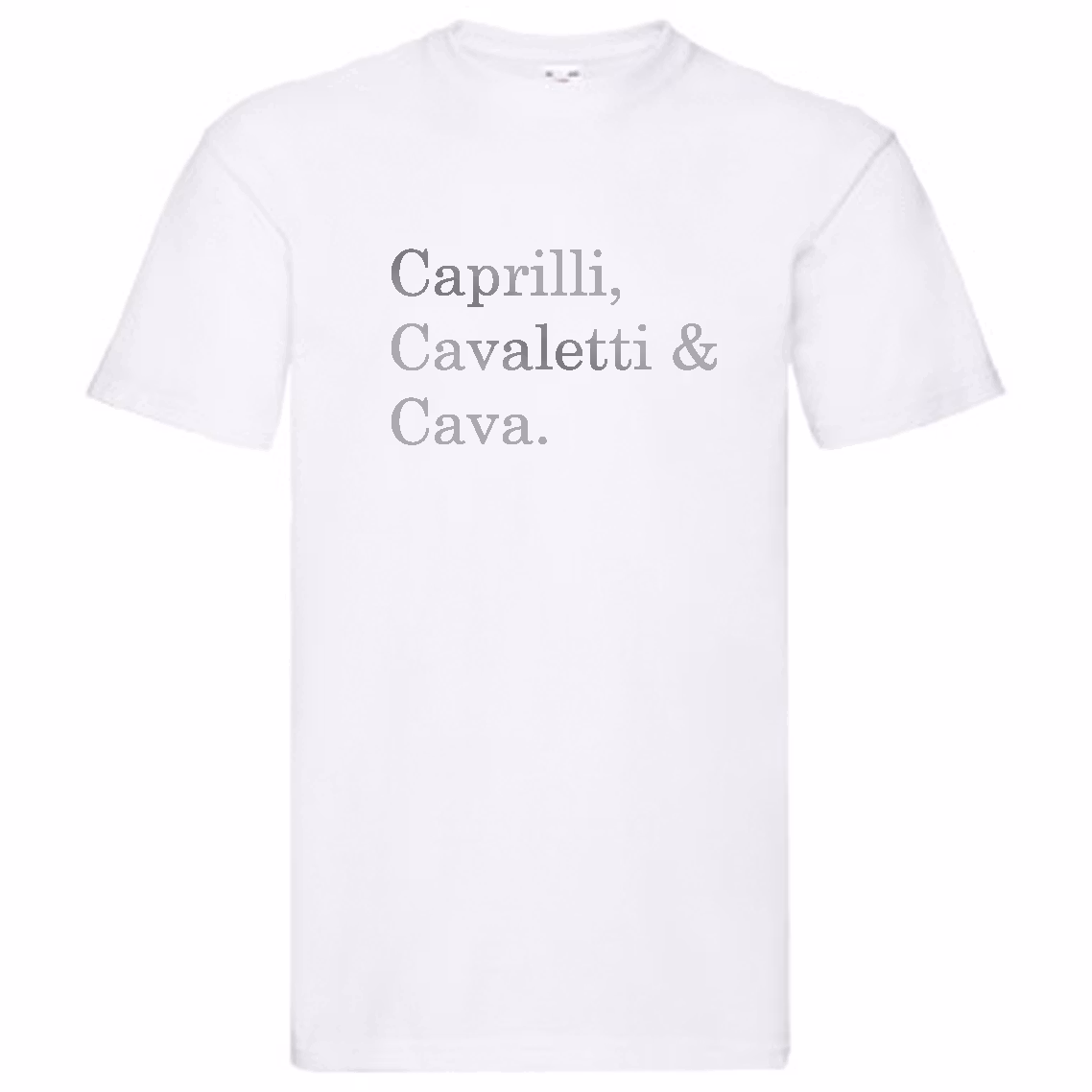 T-Shirt - "Caprilli, Cavaletti & Cava"