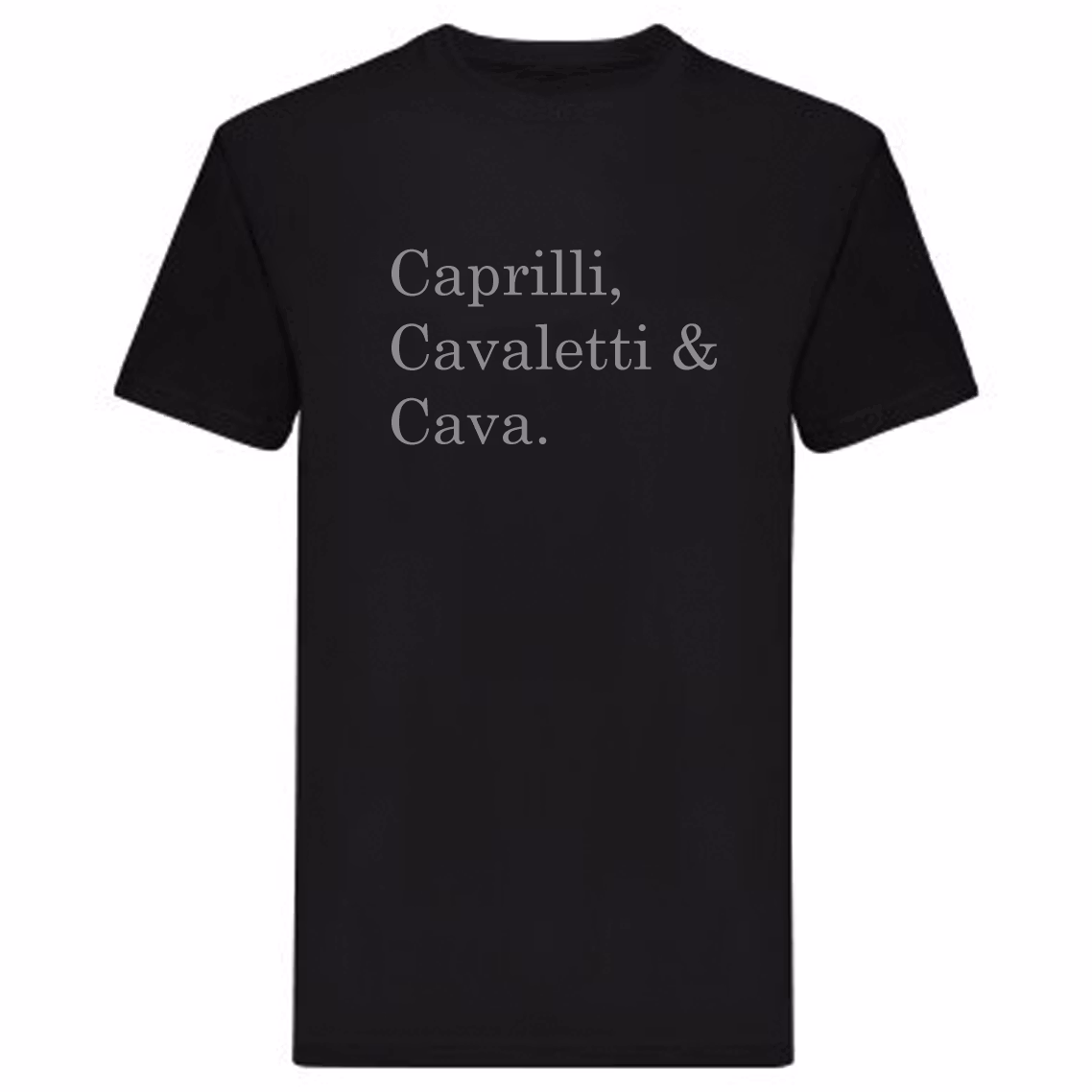 T-Shirt - "Caprilli, Cavaletti & Cava"