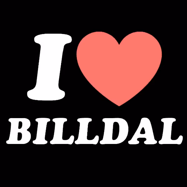 Bildekal - "I Love Billdal"