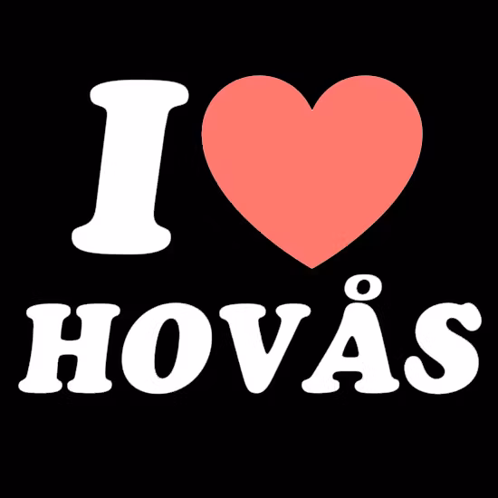 Bildekal - "I Love Hovås"