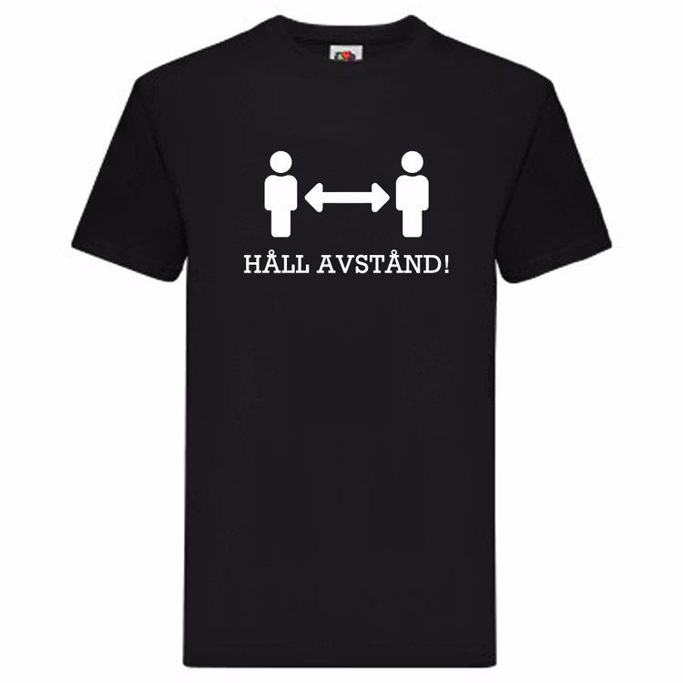 T-Shirt - Håll avstånd, Figurer med pil