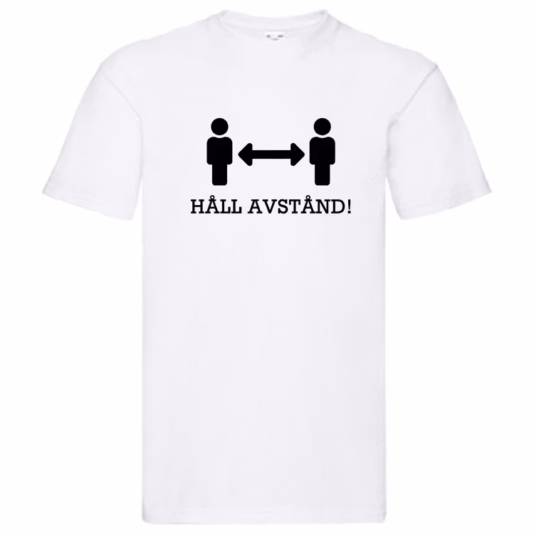 T-Shirt - Håll avstånd, Figurer med pil