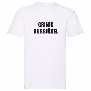 T-Shirt - GRINIG GUBBJÄVEL