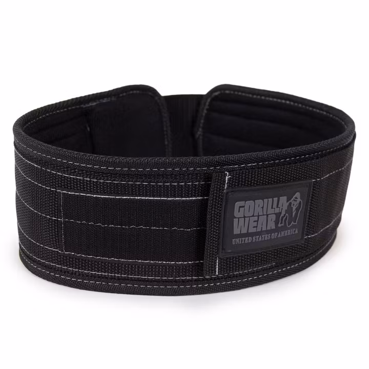 Gorilla Wear - 4 Inch Nylon Belt, black