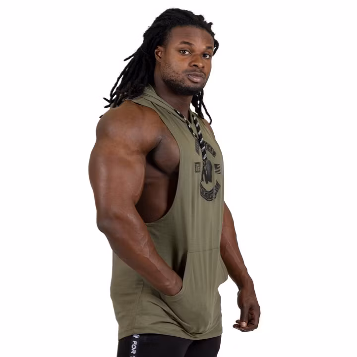 Lawrence Hooded Tank Top, army green