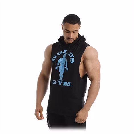 Golds Gym - Drop Armhole Hooded Vest - Black
