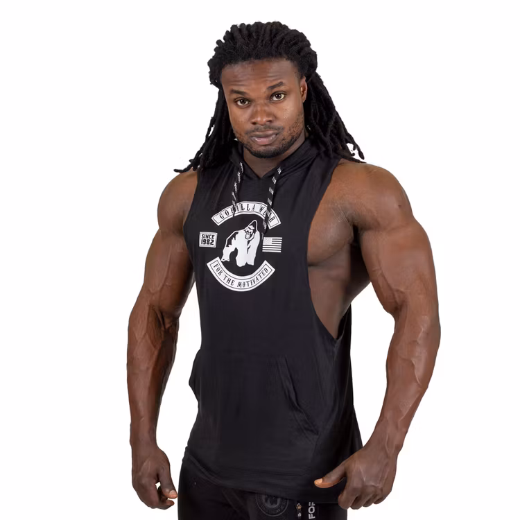 Lawrence Hooded Tank Top, Black