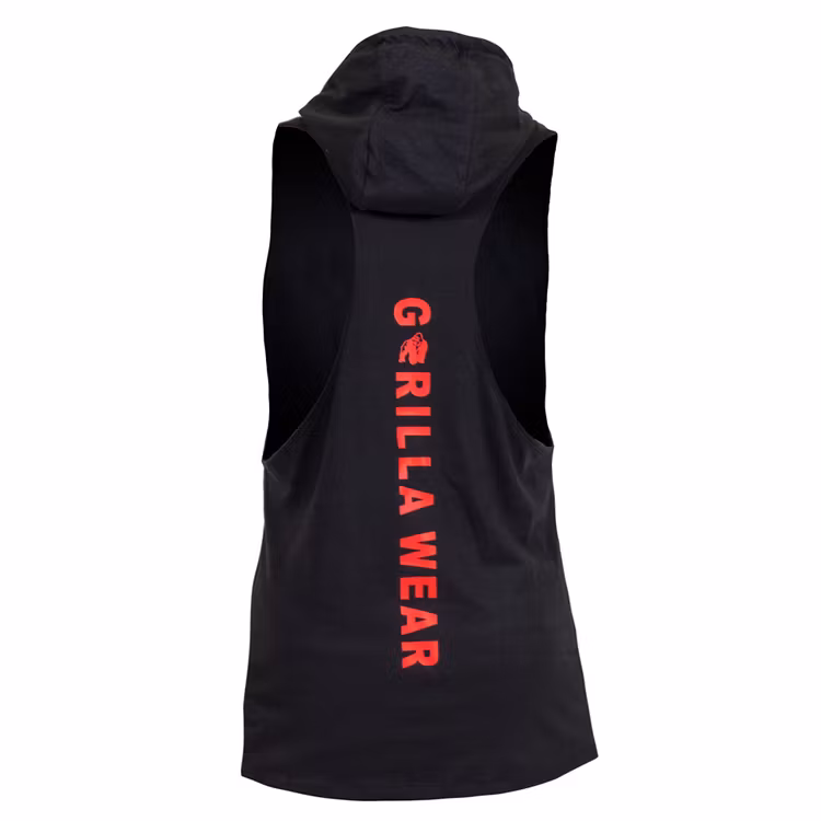 Lawrence Hooded Tank Top, Black