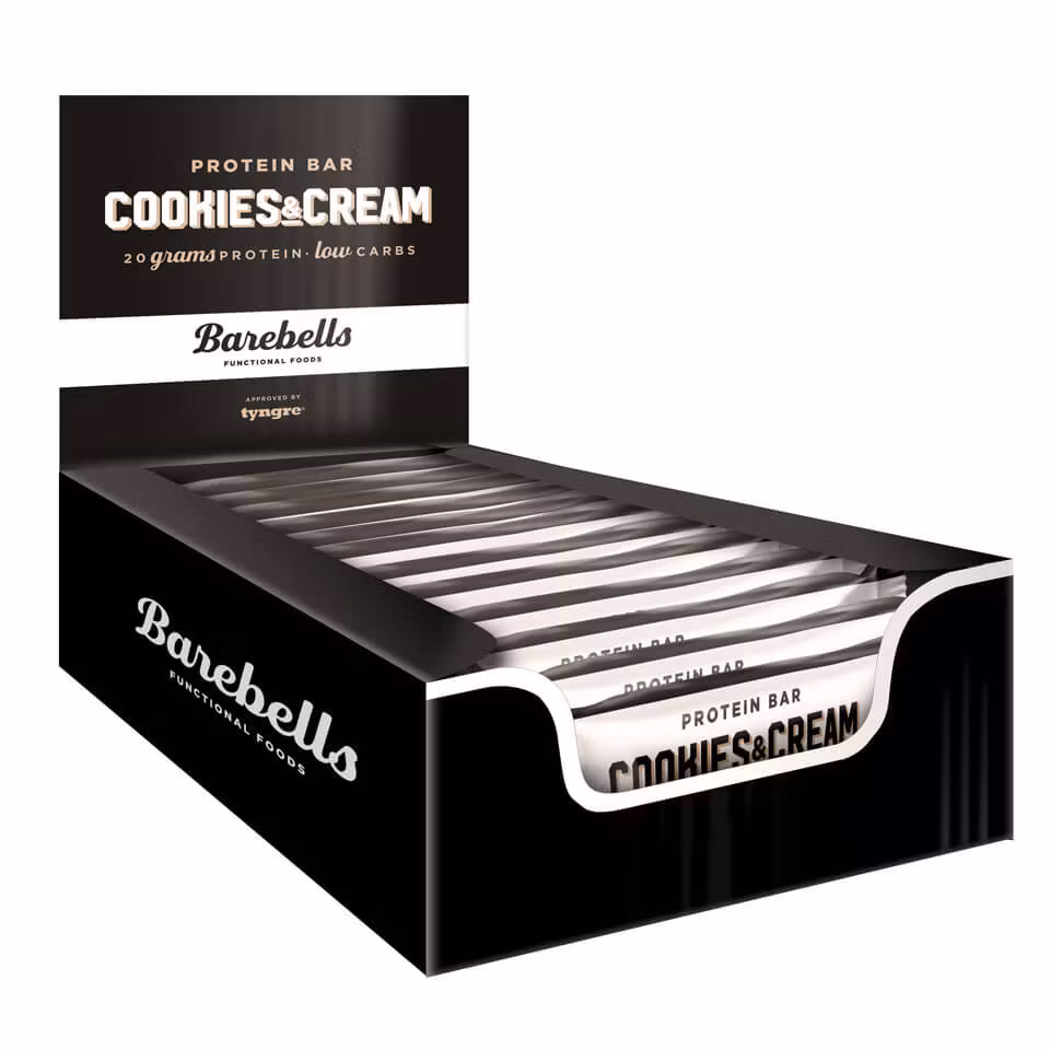 Barebells protein bar - 12st hel låda