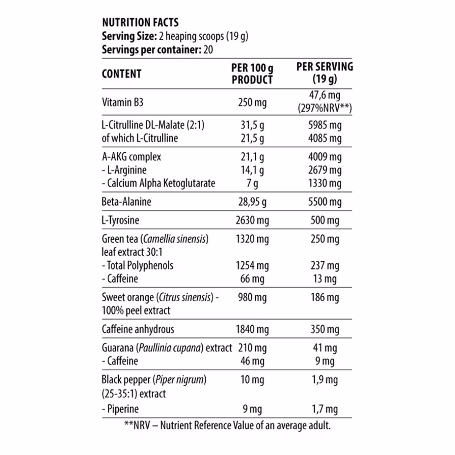 DY Nutrition - Blood & Guts Preworkout