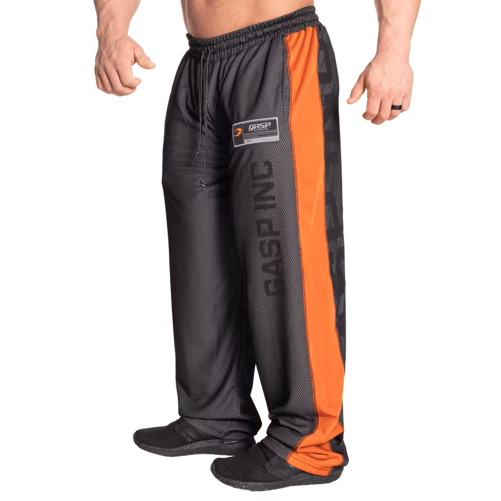 GASP - No1 mesh pant, Black/Flame