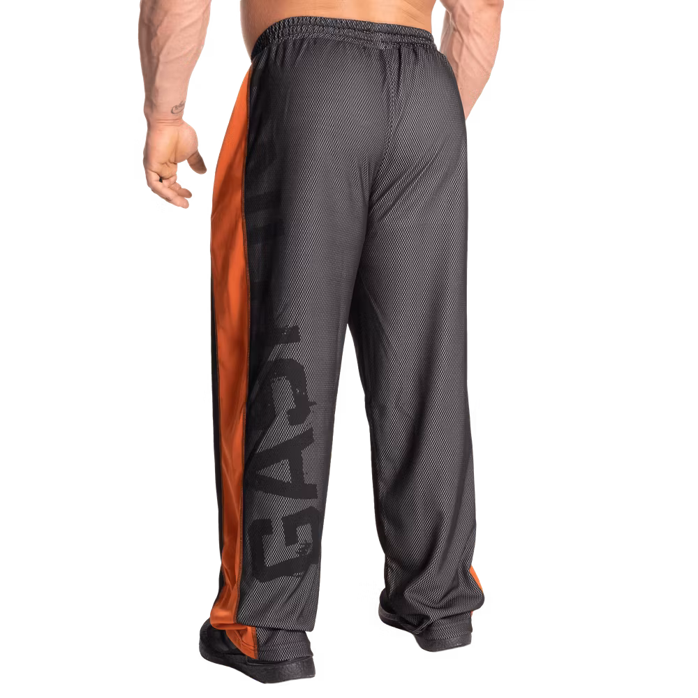 GASP - No1 mesh pant, Black/Flame