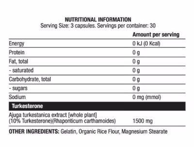 Chaos Crew Turkesterone - HIGH DOSE 500mg 90 Caps