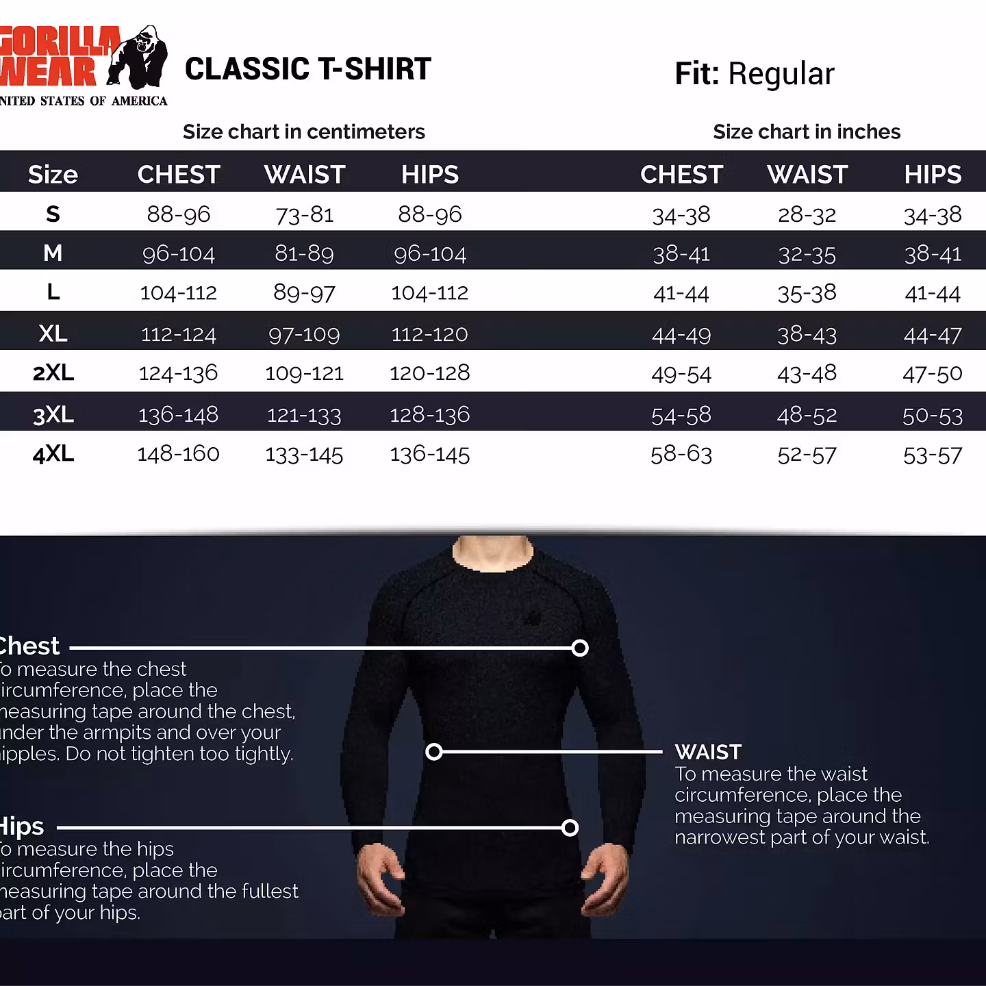 Gorilla Wear - Classic T-Shirt, white
