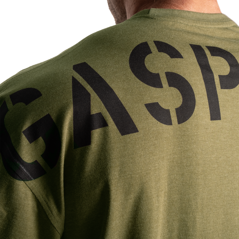 Gasp - Division Iron Tee, Army Green Melange