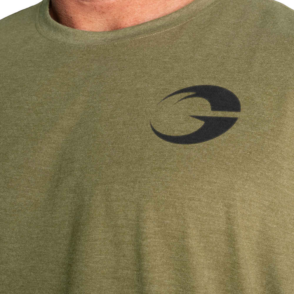 Gasp - Division Iron Tee, Army Green Melange