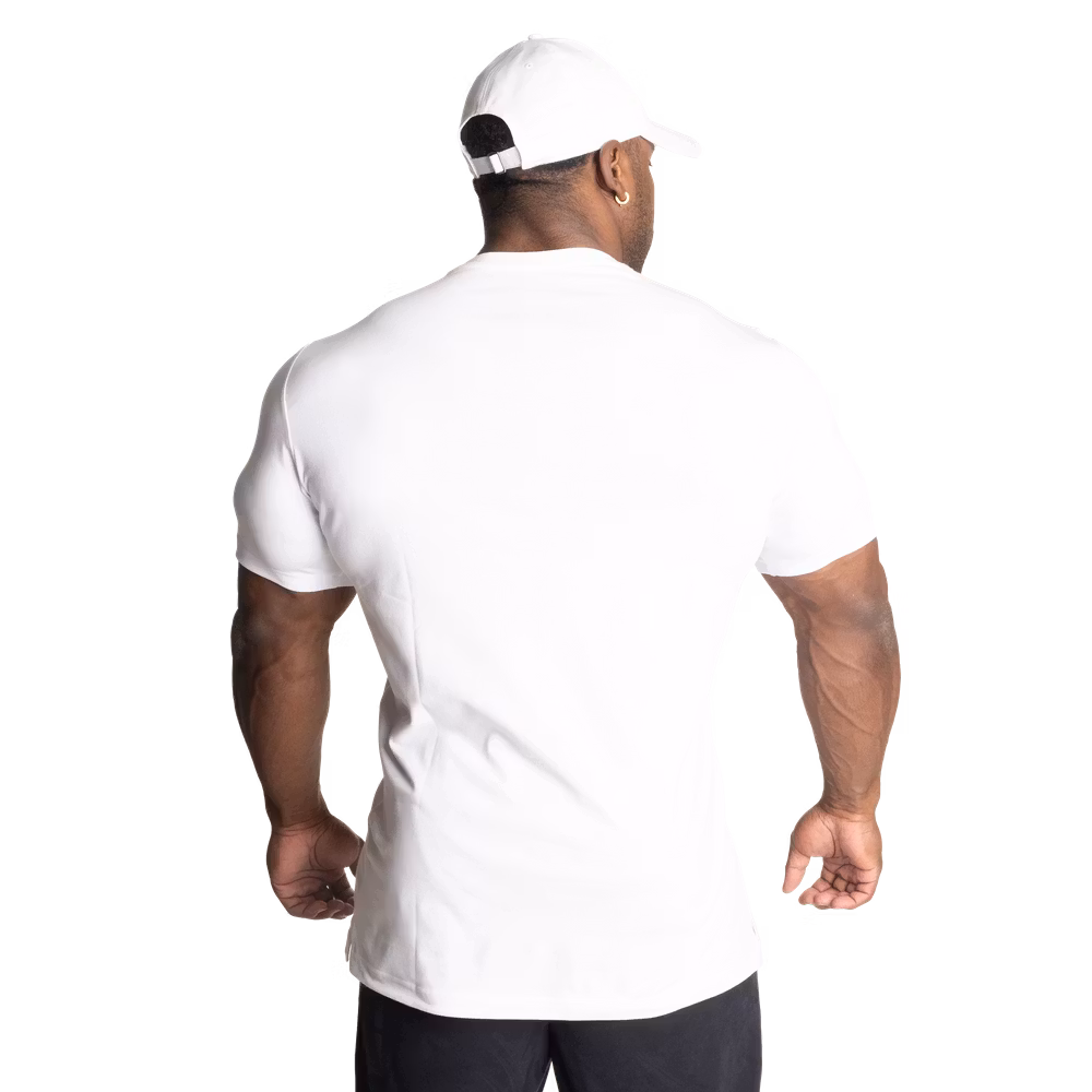 Better Bodies - Basic Tapered Tee, White/Red