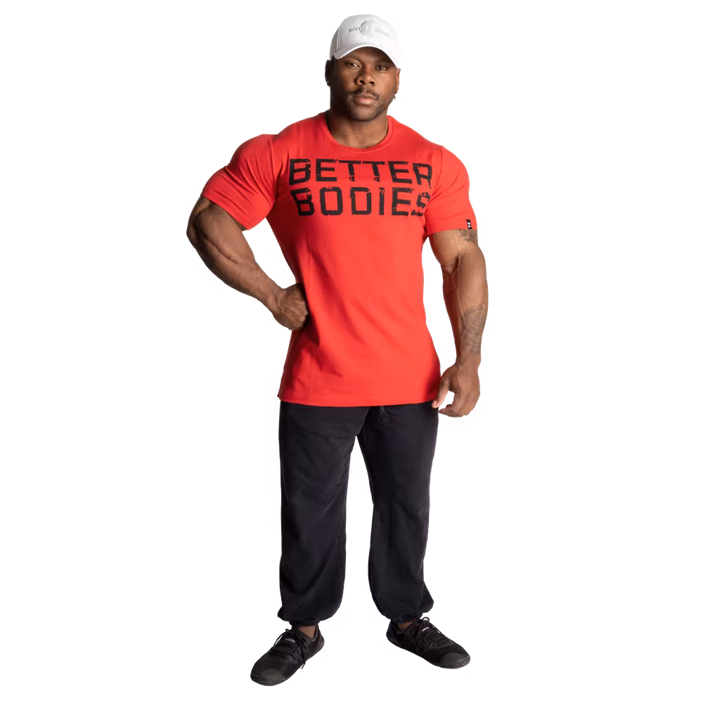 Better Bodies - Basic Tapered Tee, Chili Red