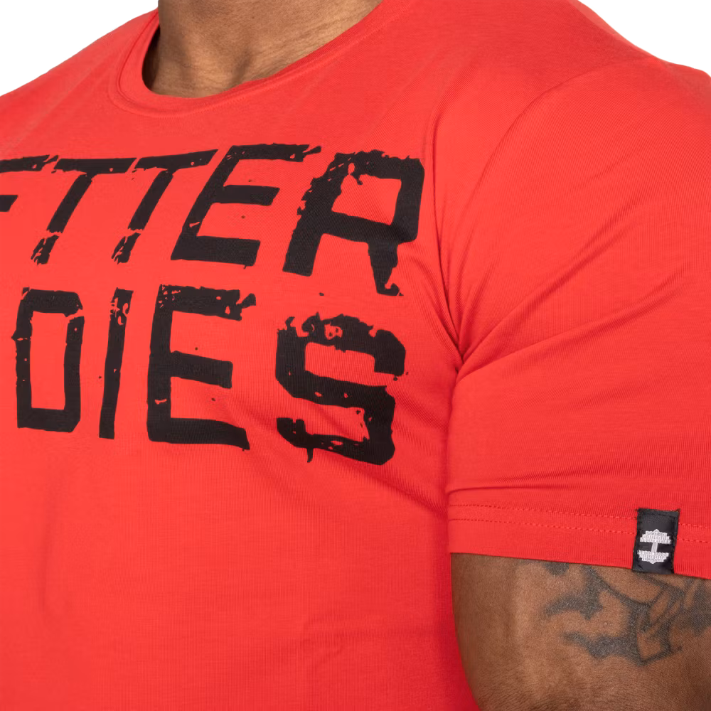 Better Bodies - Basic Tapered Tee, Chili Red