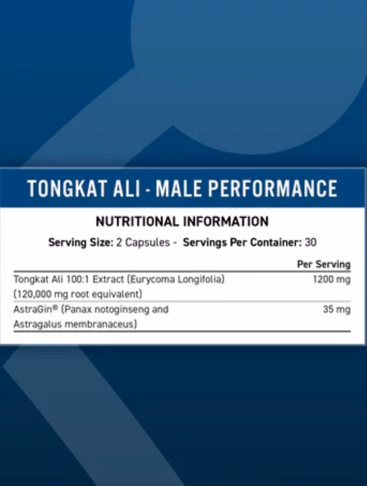 APPLIED NUTRITION - TONGKAT ALI - 60 Caps