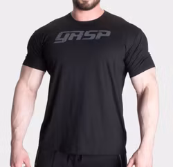 GASP - Legacy Gym Tee, Black/Grey