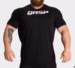 GASP - Legacy Gym Tee, Black/white