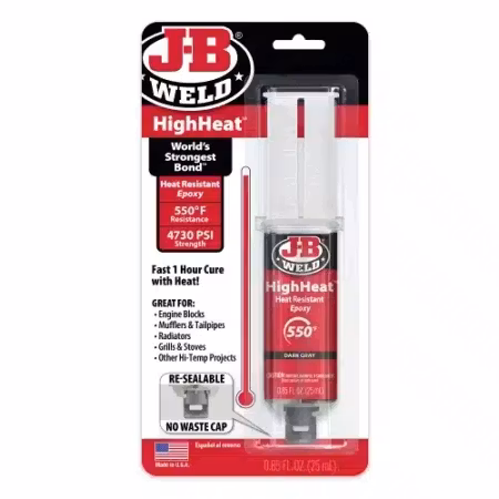 2-Pack JB Weld HighHeat Epoxylim, 25 ml