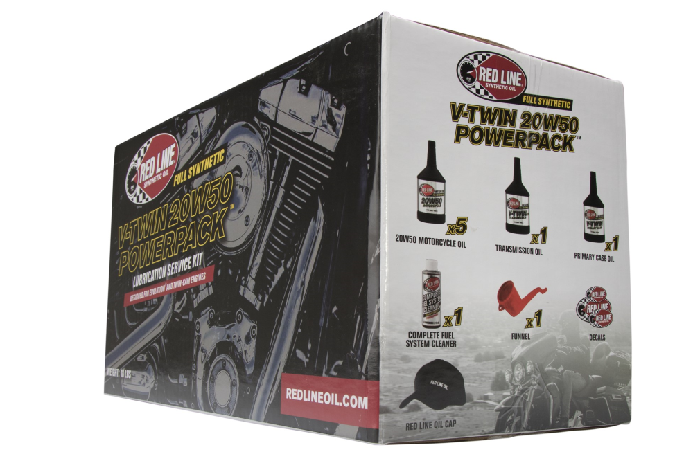 Red Line V-Twin 20W-50 Powerpack