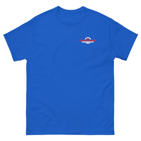 Unisex classic tee Brösttryck