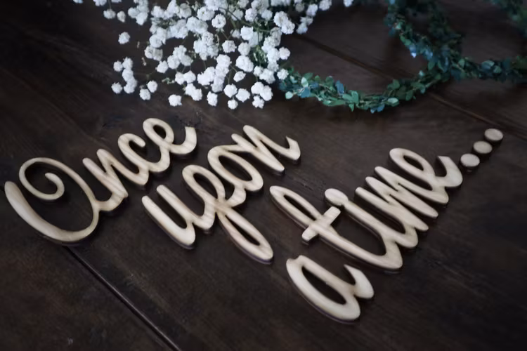 Väggord "Once upon a time..."