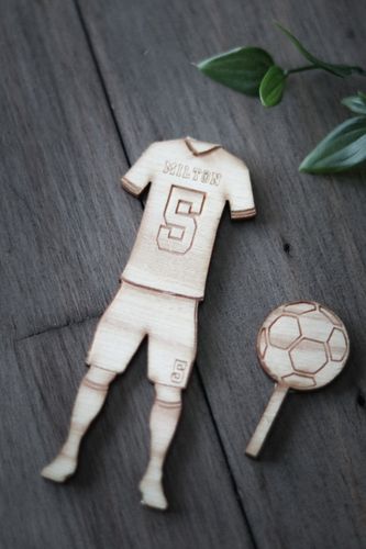 Fotbollspelare - Cake topper / tårtdekoration